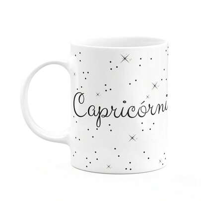 JPS INFO Caneca Signos Minimalista - Capricórnio - 325ml