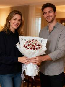 21/33 باقة وردة عيد الحب DIY، وردات اللؤلؤ، عبوة مواد DIY يدوية، وردات يدوية بسيطة للحمل، هدايا إبداعية لعيد الحب، باقات زهور للحمل في الأعراس، هدايا عيد ميلاد، ديكور زهور اصطناعية