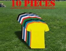 THEGEWA PACK OF 10 COLORFUL T-SHIRTS - MARNAULA - ASSORTED SIZES Plain All Regular Asymmetrical Spring Festival MULTICOLOR - trắng - Xem 20