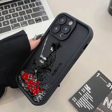 Estilo Creativo en Blanco y Negro Samurai con Espada Luchando Funda de Teléfono Miyamoto Musashi Adecuada para Apple  17 Air 16 16e 15 14 13 12 Mini 11 Pro Max X XR XSMAX 8 7 e Plus Protección de Lente Escalera Cubierta Trasera Suave Personalidad Nueva Lujo, Protector de Cámara , Cubierta Trasera de Dispositivo, Funda Temática de Anime, Cubierta Suave de Lujo, Diseño Creativo de Samurai, Arte de Lucha de Miyamoto Musashi, Funda Protectora, Carcasa de Teléfono Duradera, Colección de Accesorios para , Entusiastas del Anime - Blanco antiguo - Ver 6