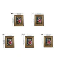 1 ramă foto vintage aurie învechită, montabilă pe masă sau pe perete, potrivită pentru fotografii de 6/7/8/10 inci, potrivită pentru dormitor, sufragerie - Aur pătat - Vizualizare 6