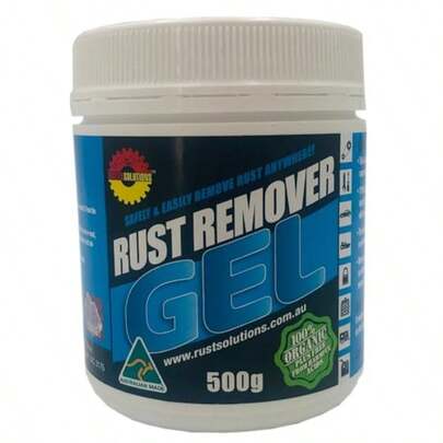 Rust Remover Gel 500g HeavyDuty Rust Removal NonHazardous And   On Metal Chrome Plastic And Wood Easy BrushOn Formula