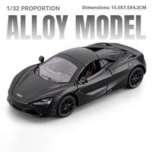 Model Mobil Logam Paduan Simulasi Tinggi 1:32 720S dengan Suara dan Cahaya, Mainan Mobil Tarik Mundur, Hadiah Koleksi untuk Anak-Anak - MultiWarna - View 10