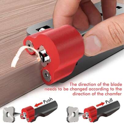 2025 Nueva cuchilla de recorte de bordes de carpintería caliente, cuchilla de cepilladora manual de esquina, herramientas manuales, raspador de madera para desbarbar, biselar y filetear