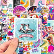 50 New Roller Skate Stickers, Personalized DIY Gifts For Phones And Tablets, Fun Holiday Decoration Sticker Pack. High-Quality Vinyl. Suitable For Scrapbooks, Water Bottles, Diaries, Laptops, Suitcases, Skateboards, Luggage, Scrapbook Decorations, Fantasy Art Works, Fun Stickers, Durable Adhesive, Multi-Purpose Stickers, Student Decoration, Handicraft Enthusiasts - 1 - 查看 3