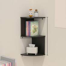 Kệ góc treo tường 7 tầng - Kệ lưu trữ góc tiết kiệm không gian, cấu trúc nhựa bền chắc, dễ dàng lắp đặt bằng keo dán - Phong cách tối giản hiện đại và Boho, phù hợp cho phòng khách, phòng ngủ, phòng tắm, nhà bếp - Giá đựng sách, đồ trang trí, cây cảnh hoàn hảo - Lý tưởng cho căn hộ nhỏ và văn phòng tại nhà, kệ đa năng có thể lắp đặt bằng keo dán. - Đen và trắng - Xem 18