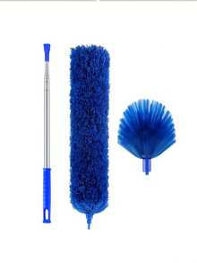 20ft Extendable Cobweb Duster With Lightweight Aluminum Pole - Stainless Steel Handle, Medium-Stiff Bristles For Commercial Cleaning - Multicolor - View 9
