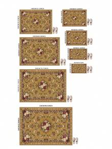 Tapete decorativo marrom com estampa floral retrô chinesa e padrão de vinhas (1 peça), ideal para sala de estar, tapete para sala de estar, tapete pequeno, tapete para sala de estar, tapete grande para sala de estar, tapete redondo, decoração de sala de estar, decoração de quarto, tapete lavável, tapete felpudo, tapete grosso, tapete grosso, tapete peludo, tapete para outono/inverno, tapete grosso.