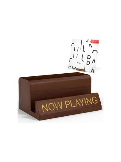 Soporte de vinilo Now Playing | Soporte para discos de madera | Estante giratorio de accesorios de vinilo,26995734