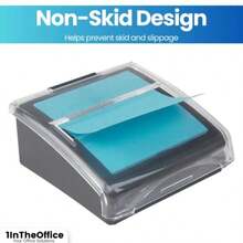 PopUp Note Dispenser Sticky Note Dispenser SelfStick Note Pad Holders 3x3 Black 1 Pack