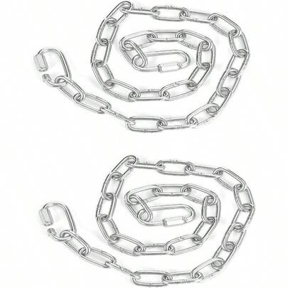 Cadena de extensión de uso pesado CCYODECO con 2 eslabones rápidos para sacos de boxeo, hamacas, sillas colgantes - Capacidad de 550 libras - Longitud de 315 pulgadas