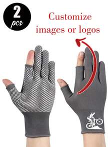 可定制Logo和设计，可选100双/50双/10双/2双/1双。采用耐用加厚尼龙材质，防滑耐磨。粘点式骑行手套，提供保护、耐磨、防撞、防老茧功能。适合日常工作、骑行、徒步等户外活动，男女通用。 - 彩色 - 查看 9