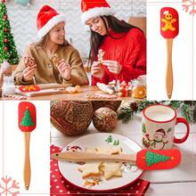 Christmas Silicone Spatula Set - Holiday Kitchen Tools With Handles, Suitable For Baking And Cooking, Food , Perfect For Cake Decorating And Mixing, Scraper, Kitchen Utensils - Multicolor - View 5