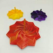 1PC Handmade 3D Printed Star-Shaped Stress-Relieving Toy, Optical Illusion Folding, Polygonal 3D Spiral Turnip Tower, Suitable For Home And Office Decoration, Desktop Relaxation Toy, Available In Multiple Colors, Stress-Relieving And Educational Toy, 3D Printed, Stress Relief. - Multicolor - View 5