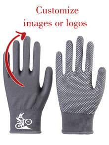 可定制Logo和设计，可选100双/50双/10双/2双/1双。采用耐用加厚尼龙材质，防滑耐磨。粘点式骑行手套，提供保护、耐磨、防撞、防老茧功能。适合日常工作、骑行、徒步等户外活动，男女通用。 - 彩色 - 查看 24
