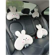 Cute Bunny Lumbar Support Pillow For Car Back Support CushionOffice Desk Chair White Bunny - WhiteBunnyWaistPillow1pcs - View 8