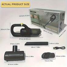 便攜式無線吸塵器，家用/車用雙用途，31100Pa 強力吸力，手持/推桿雙模式，USB 充電（配備 1800mAh 鋰電池），適用於居家、汽車、辦公室等場景 - 彩色 - 查看 14