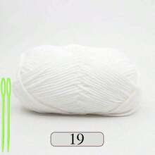 3 sợi len sữa 5 lớp nhiều màu/150g, màu thông dụng, thích hợp để móc và đan - Dùng cho thảm, quần áo, khăn quàng cổ và các dự án tự làm dành cho người mới bắt đầu, khoảng 50g*3/150g - Nhiều màu - Xem 14
