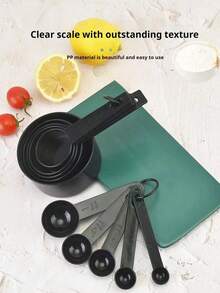 A Set Of 10-Piece Kitchen Measuring Cups And Spoons Set, Stackable Measuring Cups And Spoons, Cooking And Baking Kitchen Tools, Suitable For Halloween, Christmas, Thanksgiving, Kitchen, Dining Room, Outdoor, Baking, Measuring Cups, Kitchen Accessories And Other Supplies.