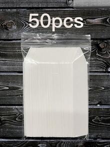 50/100/200pcs Horticulture Plant Labels 4 Inch PP Material, Waterproof One-Line Embedded Labels Reusable Acts As A Plant Growth Record - White - View 10