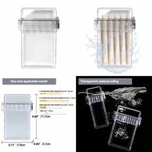 Pre Roll Case Smell Proof Storage Box Transparent Cigarette Case For 5 Cones Outdoor EDC Cigarette Holder Smoking Accessories Standard-Gsgsfa - 銀色 - 查看 1