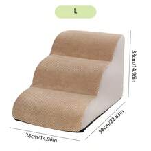 Pet Stairs, Dog Climbing Ladder Steps, Non-Slip Climbing Ladder Suitable For Small, Medium And Large Dogs To Use On Bed, Cat Bedside Climbing Ladder