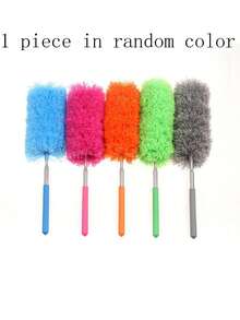 1件可调节伸缩超细纤维掸子 家用除尘刷工具 除尘刷 家用空调羽毛汽车家具清洁刷 新款伸缩掸子 家用柔性迷你纤维掸子 鸡毛掸子（头部稍微弯曲属于正常现象） - 彩色 - 查看 4