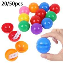 20/50 quả bóng kéo nhỏ cho tiệc bất ngờ, bóng trò chơi xổ số, viên nang giải thưởng bí mật bằng nhựa, màu sắc hỗn hợp ngẫu nhiên (màu ngẫu nhiên), dùng cho bốc thăm trúng thưởng đám cưới, bốc thăm, Giáng sinh, hoạt động trường học, giáo viên phải có - Nhiều màu - Xem 6