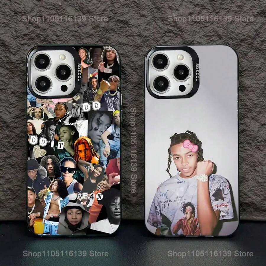 Funda para DD O-Osama Rapper compatible con 17,16,15,14,13,12,11,Pro,Max,Plus, cubierta negra mate a prueba de golpes - Z3 - Ver 1