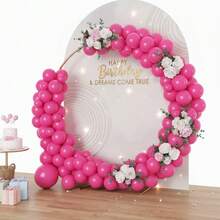 147 Pieces (1 Set) Of Rose Red Party Decoration Balloons Of Different Sizes, Balloon Garland Arch Set, Unique Exploding Star Shaped Balloons, DIY Balloon Tree, Balloon Arch, Birthday, Wedding, Valentine's Day, Holiday Party Decoration, Christmas And New Year Decoration, Wedding Balloon Bouquet, Balloon Set - Multicolor - View 3