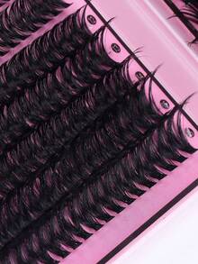 640/300 sợi mi giả D-Curl dạng xòe, kiểu hoạt hình, 30D/40D/50D/60D/80D/100D, 9-16mm, mi giả tự làm theo yêu cầu, mi 3D, mi volume kiểu Nga, mi giả lông chồn mềm mại, tự nhiên. Thích hợp cho du lịch, sử dụng hàng ngày (thân thiện với người mới bắt đầu), đám cưới, hẹn hò, tiệc tùng, kỳ nghỉ, cũng tuyệt vời cho Giáng sinh/Halloween/làm quà tặng. - màu đen - Xem 10