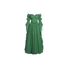 Medieval Renaissance Costume Dress Regency Dresses Women Victorian - XX-large / XXX-large + Green - View 1