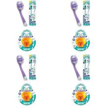 GuruNanda Butter On Gums Toothbrushes 2 Ct Ultra Soft + Brush Pods (1 Pack) Toothbrush Head Covers With Natural Essential Oil Vapors - như hình ảnh - Xem 1