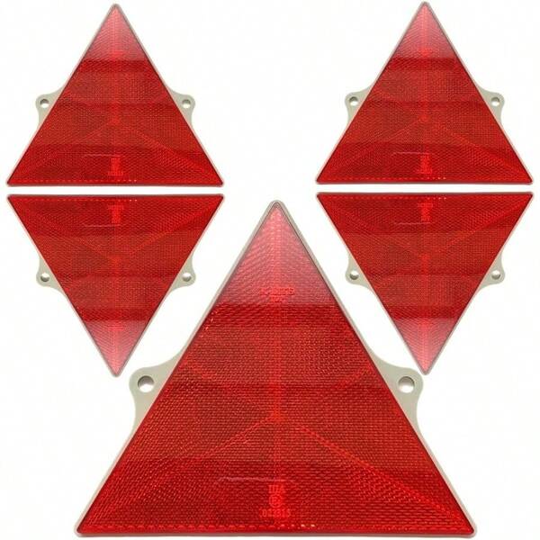 Shining Reflector SH T145 Rear Triangle Reflector For Trucks Red Set Of 10