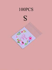 100pcs, Snack Bags, Self-Adhesive Flower Goodie Bags, Clear Cellophane Treat Bags, Candy Biscuit Cookie Bags, Holiday Birthday Party Favors, For Business, Restaurant, Home Use, Baking Tools, Kitchen Accessories (S 7cm*7cm, M 10cm*10cm,L 14cm*14cm), - Multicolor - View 10