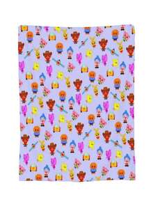 Plim Plim Anime Flannel Blanket For Girls Boys Anime Gifts Throw Blanket Cozy Plush Flannel Fleece Print Blankets Double-Layer Blanket Lightweight Fuzzy For Bed Decor - màu đen - Xem 3