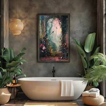 1幅植物动物墙面艺术海报 - 暗黑学院风花卉装饰画 - 适用于卧室、客厅、房间、家居装饰、长走廊墙面 - 可打印图片海报、帆布墙画、帆布油画、墙面挂饰（无框/有框） - 彩色 - 查看 12