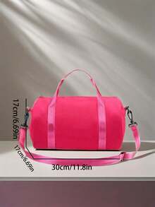 Customizable Personalized Name Solid Color Duffel Bag, Outdoor Travel Duffel Bag, Large Capacity Gym Bag, Suitable As A Shoulder Bag And Duffel Bag, Daily Use, Gift For Family And Friends, Suitable For Daily Use - A - View 10