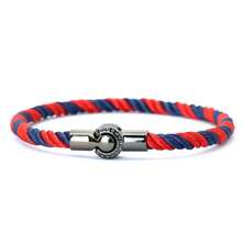 51Luckind Simple Dseign Hand Braided Rope Mixcolor Bracelet Black Magnetic Bracelet For Men Cool Armband Jewelry