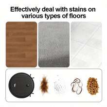 【三合一扫地机器人】集扫地和拖地功能于一体 | USB充电，适用于宠物毛发、硬地板和日常清洁