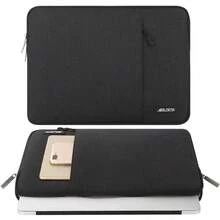Laptop Case 16 Inch 1515.6 Inch Laptop Sleeve Compatible With MacBook Pro 16 M4 M3 M2 M1 HP    ASUS Notebook Polyester Vertical Computer Sleeve Bag With Pocket Black - Black - View 2