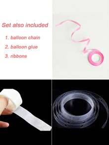 105件套粉紫奶油色气球拱门花环套装，雏菊主题，适合一周岁生日派对装饰、婴儿派对、洗礼仪式等活动装饰。 - As Picture - 查看 7