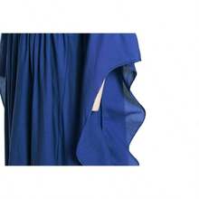 Vestido de disfraz medieval y renacentista, vestidos de época victoriana y regencia para mujeres - Pequeño-Mediano + Azul Real - Ver 6
