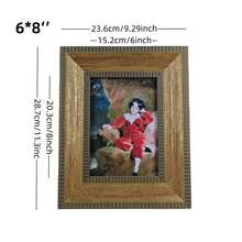 1 ramă foto vintage aurie învechită, montabilă pe masă sau pe perete, potrivită pentru fotografii de 6/7/8/10 inci, potrivită pentru dormitor, sufragerie - Aur pătat - Vizualizare 11