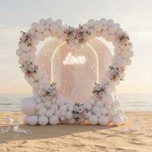 147 Pieces (1 Set) Of Pure White Party Decoration Balloons Of Different Sizes, Balloon Garland Arch Set, Unique Exploding Star Shaped Balloons, DIY Balloon Tree, Balloon Arch, Birthday, Wedding, Valentine's Day, Holiday Party Decoration, Christmas And New Year Decoration, Wedding Balloon Bouquet, Balloon Set - Multicolor - View 6