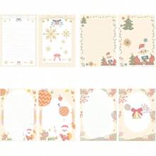 32 Cute Kawaii Lovely Special Design Writing Stationery Paper with 16 Envelope+ 16 Label Seal Sticker 1x5.2 inch by - 48 hojas de papel + 24 sobres (S4) - Ver 4