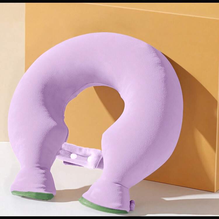 Injection Hot Water Bag, U-Shaped Neck Heating Pad, Shoulder Neck Head Wrap Warm Water Bottle - Multicolor - View 4