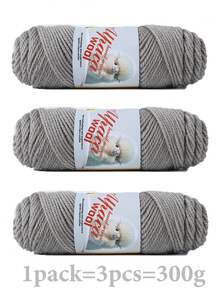 3 Packs Of 300g 100% Alpaca Yarn | Ultra Soft Luxurious Warm Handcraft Knitting Crochet Yarn | Non-Itchy, Breathable, Light Beige Friendly | Suitable For Making Sweaters, Cardigans, Shawls - Multicolor - View 17