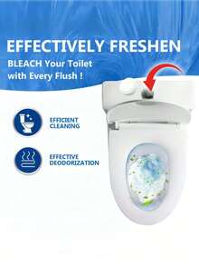 Toilet Effervescent Tablets,Toilet Foam Tablets, Toilet Cleaning Tablets, Odor-Purifying Tablets, Yellow Spots, Dirt, Urine Stains, Toilet Cleaning Tablets, Quick-Dissolving Boiling Tablets, Dispersing And Cleaning Yellow Spots, Purifying Odors, Effervescent Tablets, For Cleaning Toilets