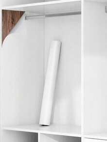 1 Roll Of Self-Adhesive Wallpaper Roll, White Texture Matte Finish, Washable Removable Home Decoration Wallpaper, Art Wall, Used For Room Walls, Kitchen Countertops, Cabinets, Furniture Renovation, Room Decoration Decoration Wallpaper, Bohemian Style